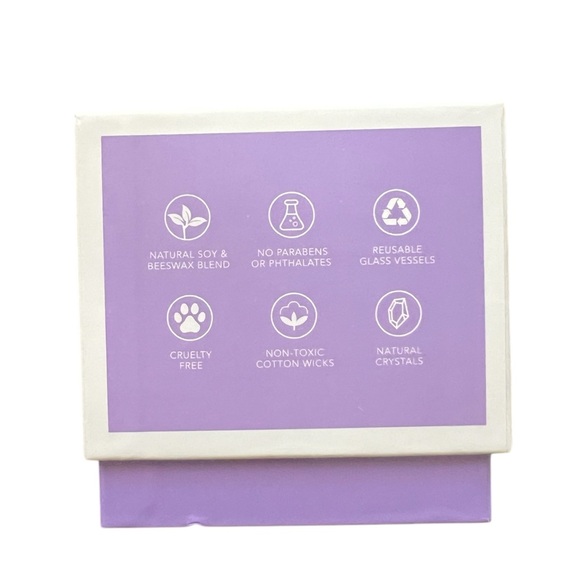 14 oz Crystal Manifestation Candle “Peace & Quiet” - Picture 3 of 5